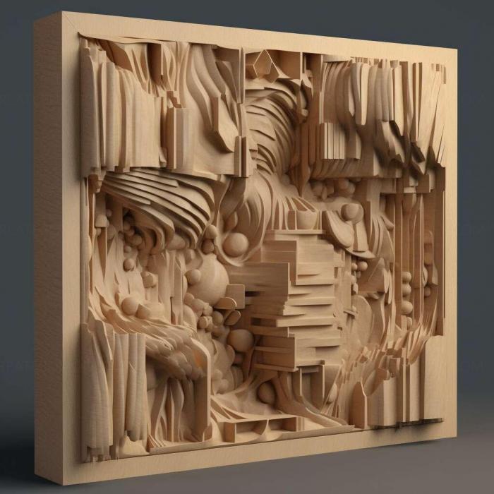 نموذج ثلاثي الأبعاد لآلة CNC 3D Art 